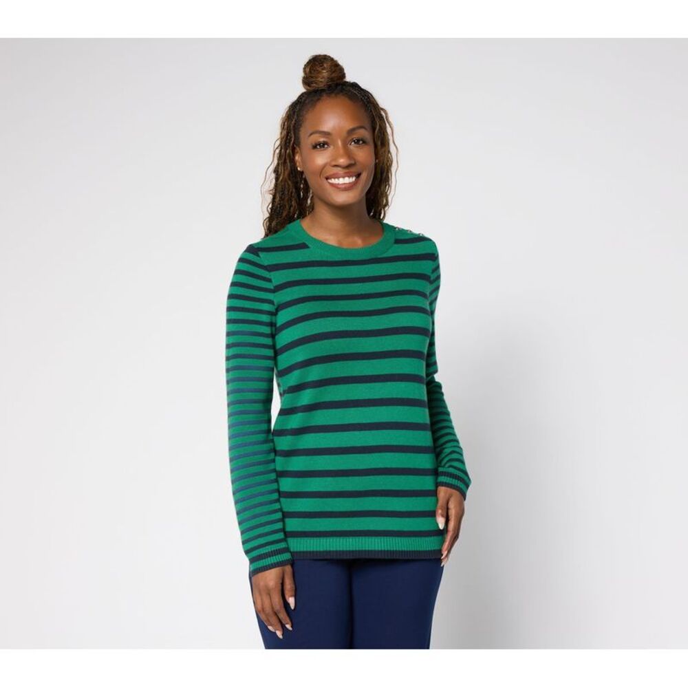 Liberare Women's Top Plus Sz Sweater 3X Susan Graver Super Multi-colored A704970